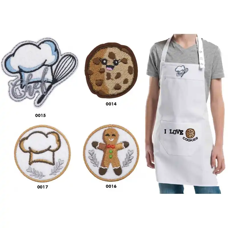 Garantía Incluida Apliques Termoadhesivos - Motivos Culinarios - 0014