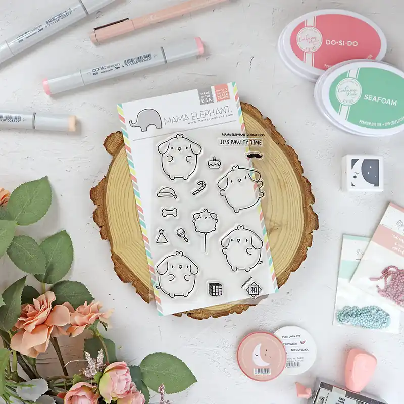 Set de sellos Zodiac Dog de Mama Elephant Ordena Ya