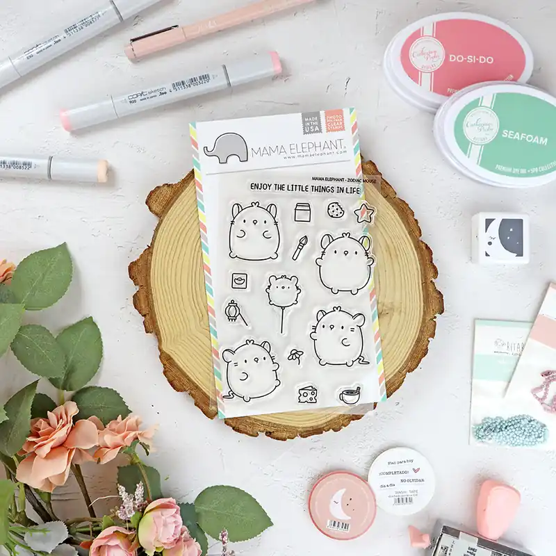 Set de sellos Zodiac Mouse de Mama Elephant Solo Por Tiempo Limitado