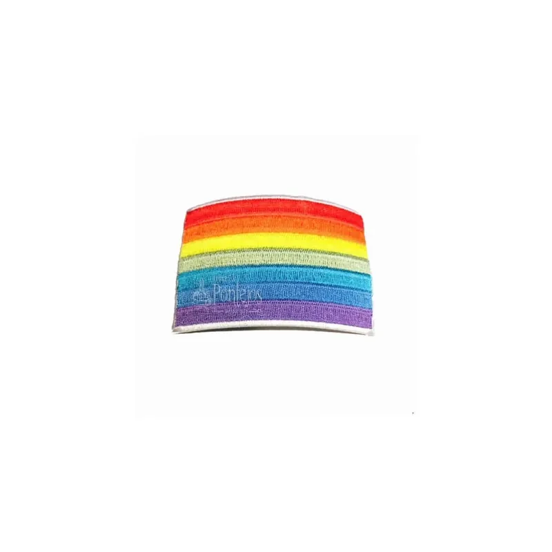 Artesanal Aplicación bandera paz bordada