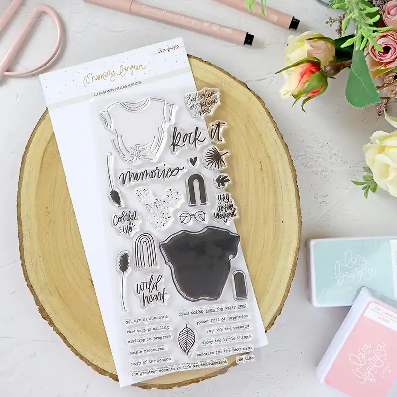 Set de sellos Hello, de Lora Bailora Pago Seguro