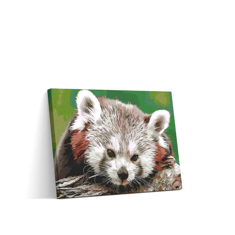 Pintar por Números – Panda rojo Garantía Incluida