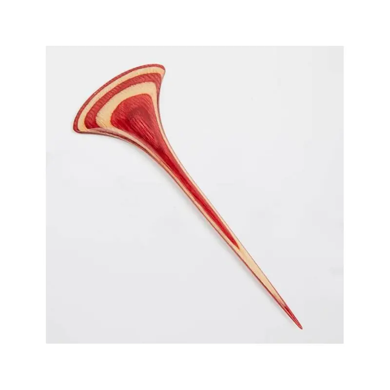 Pasador para Chal KnitPro Flora Shell Rojo Cereza Promoción Exclusiva