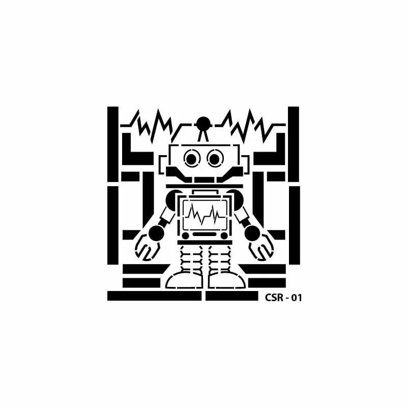 Kids Robots CSR01 Stencil/ plantilla 15x15 CADENCE Imprescindible (Must-Have)