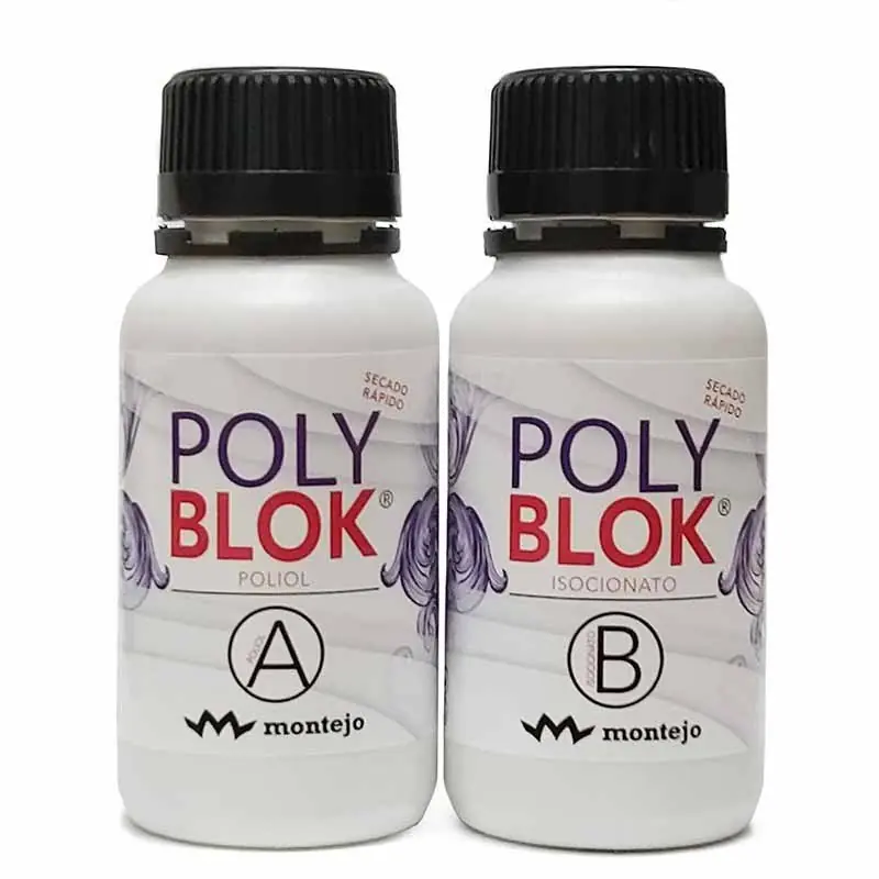 POLY BLOK resina poliuretano 250+250 Envío Gratis