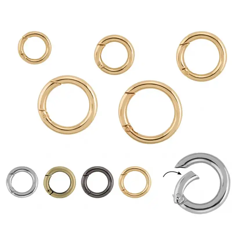 Mosquetón Metálico Redondo de Alta Calidad - 16 mm - 0101 Plata Stock Limitado