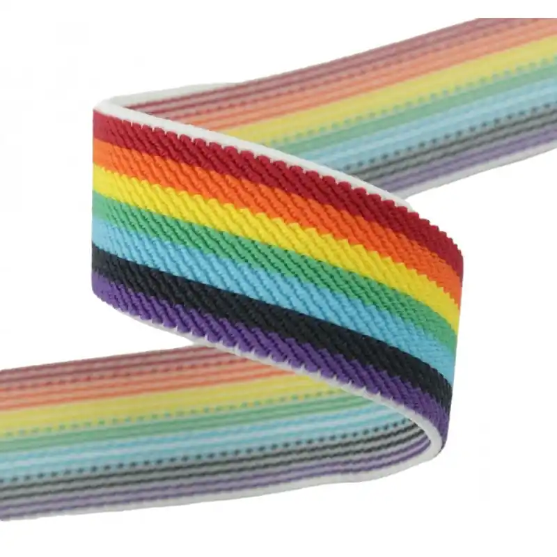 Popular Cinta Elástica Arcoíris - 25mm