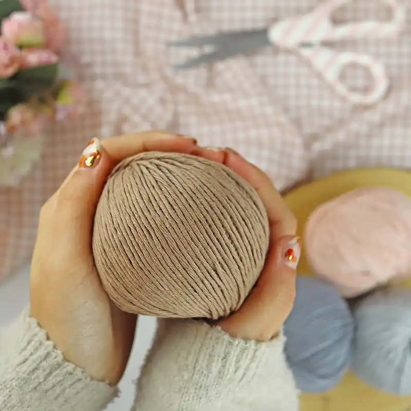 Ovillo Castaño 3.5 Nature, para crochet Oferta Flash