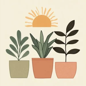 Pintura sobre números – 3 plantas Oferta Especial