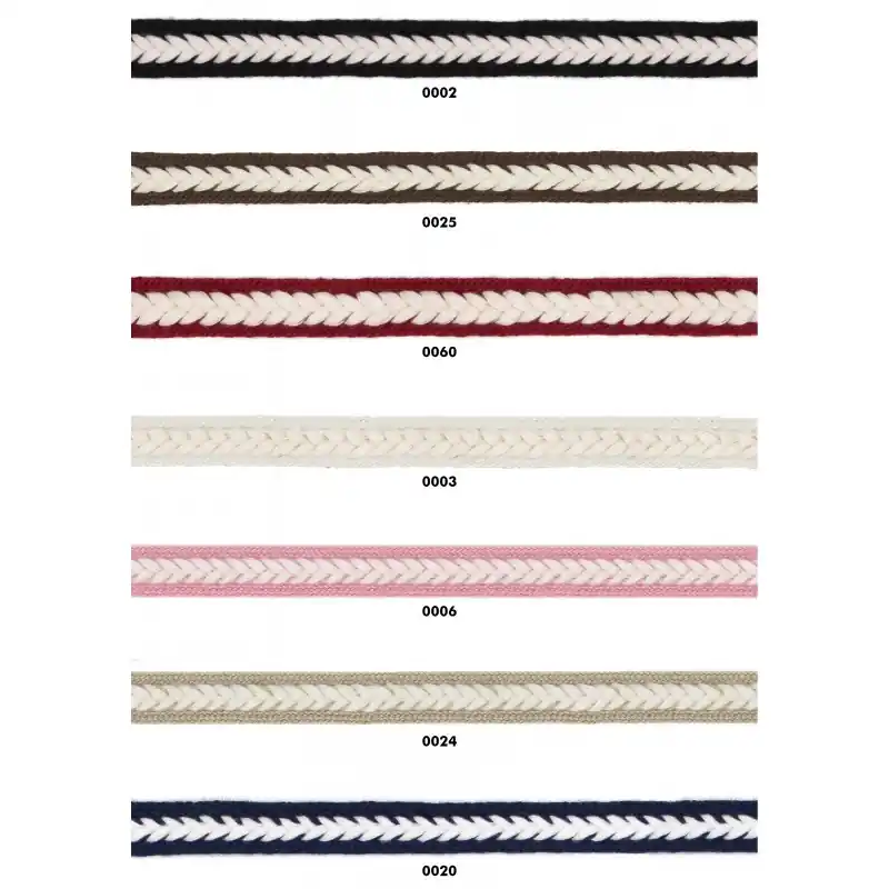 Pasamanería trenza algodón Roma - 0002 Negro Compra Ahora