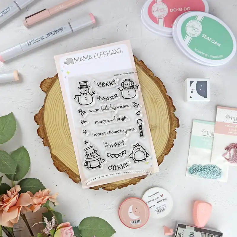 Set de sellos Polar Pals de Mama Elephant Nuevo Modelo