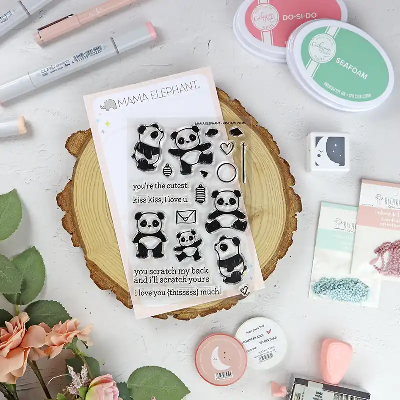 A Buen Precio Set de sellos Pandamonium de Mama Elephant