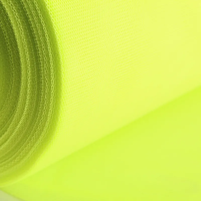 Directo De Fábrica Tul Tieso Amarillo Fluor