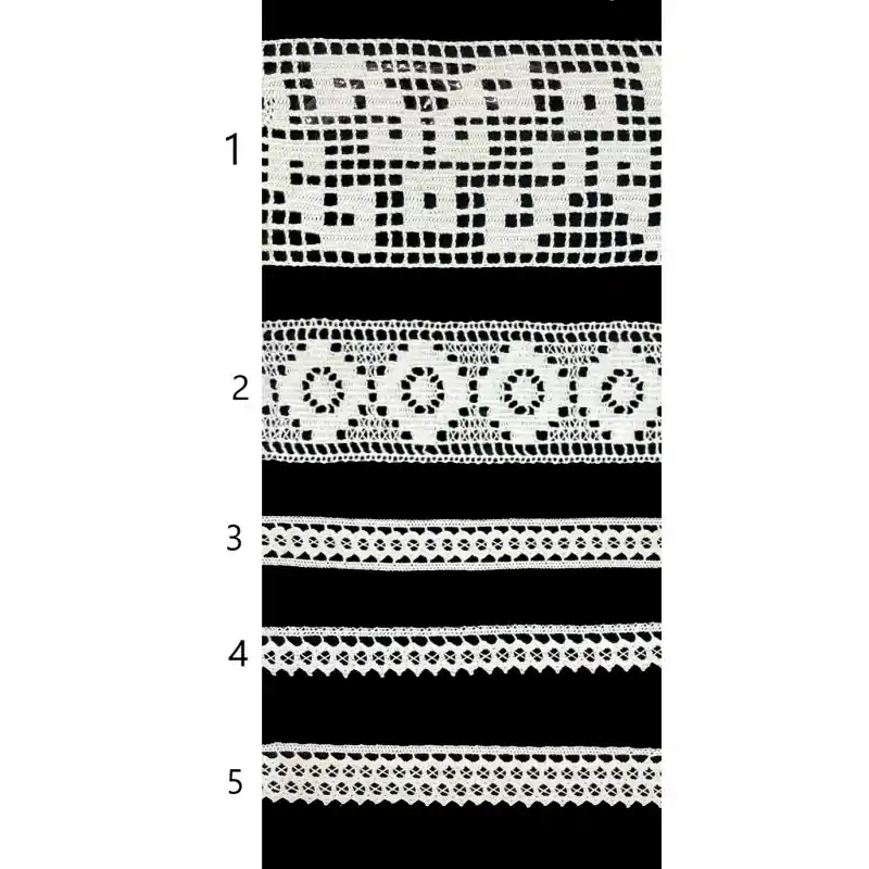 Envío Internacional Entredós y Puntilla blanca PC105-6 - 1