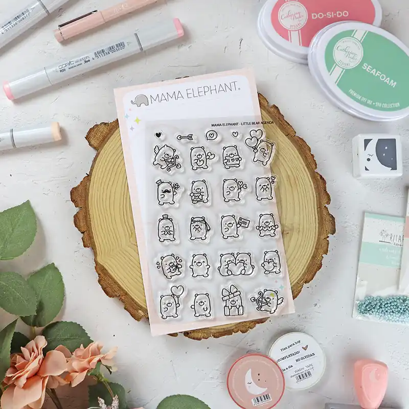 Precio De Oferta Set de sellos Little Bear Agenda de Mama Elephant