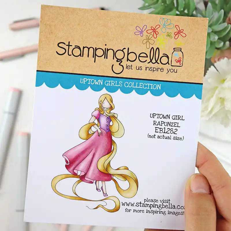 Sello Uptown Girl Rapunzel de Stamping Bella Liquidación