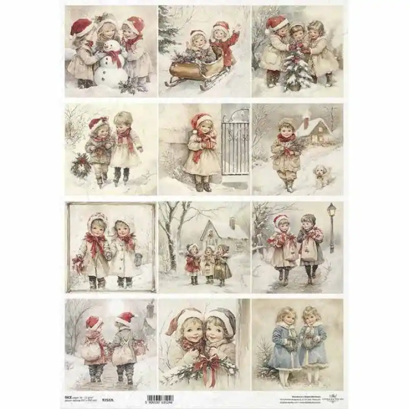 Alta Calidad PAPEL ARROZ DECORADO. ITD 29,7x42cm. R1522L