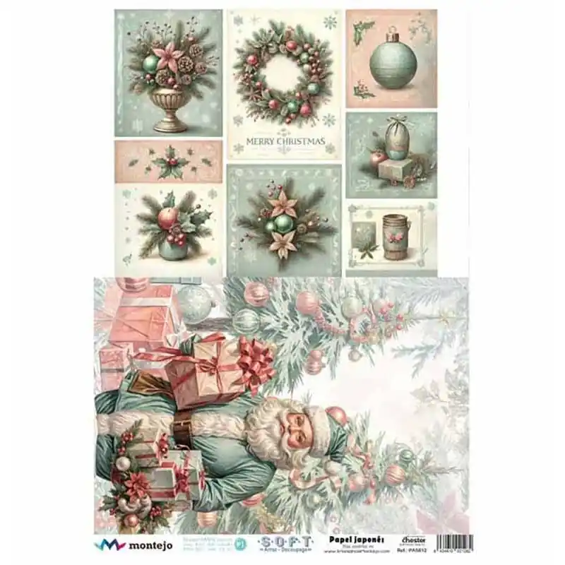 Garantía De Devolución De Dinero Papel de Arroz Japonés SOFT A3 NAVIDAD SPA5812