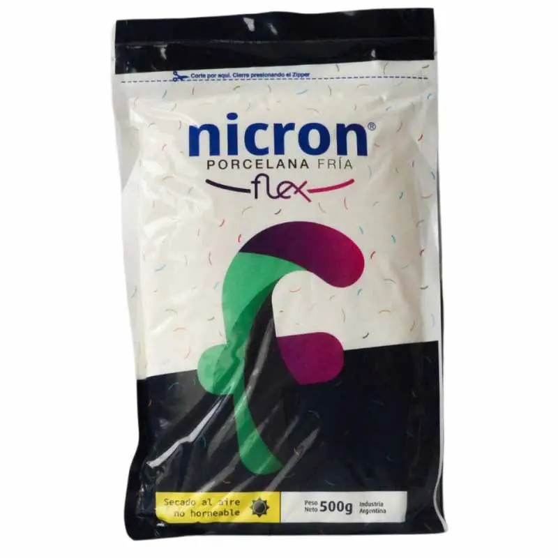 Masa para modelar flexible NICRON FLEX 500gr Stock Limitado