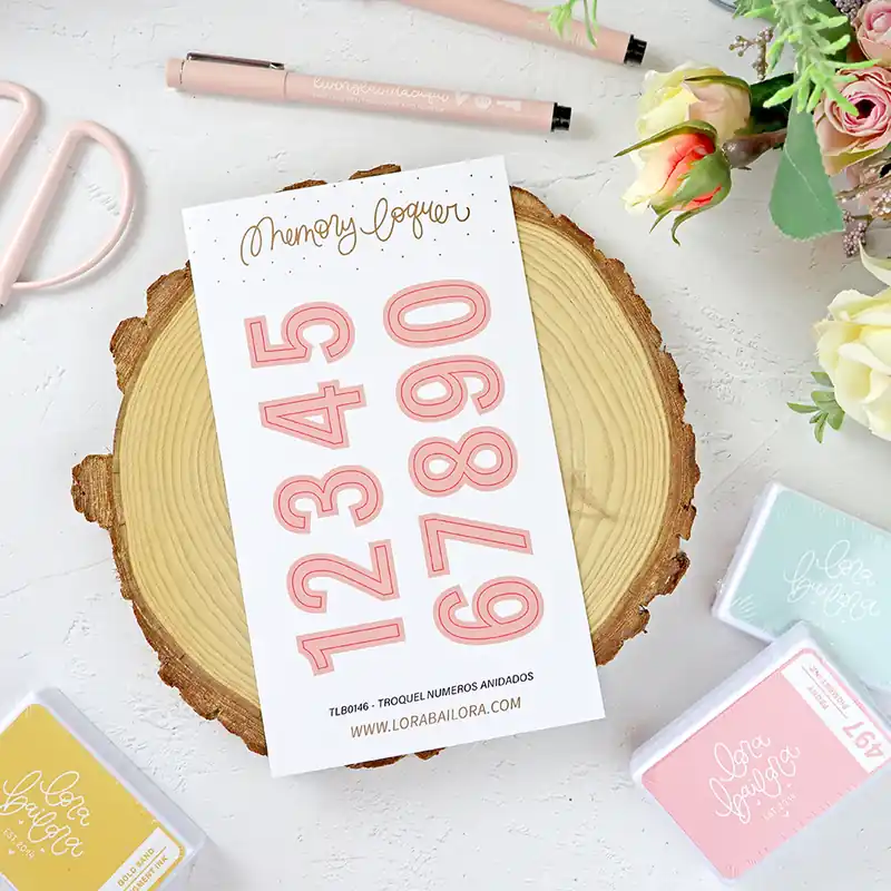 Precio Reducido Set de troqueles Números Anidado, de Lora Bailora