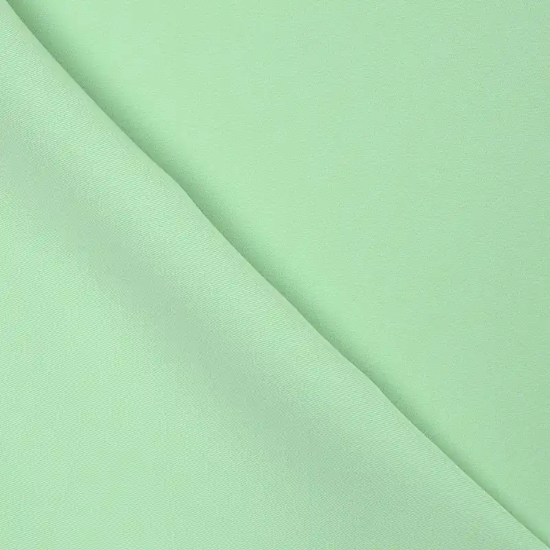 Marca Reconocida Tela Gabardina Elástica Liso Menta