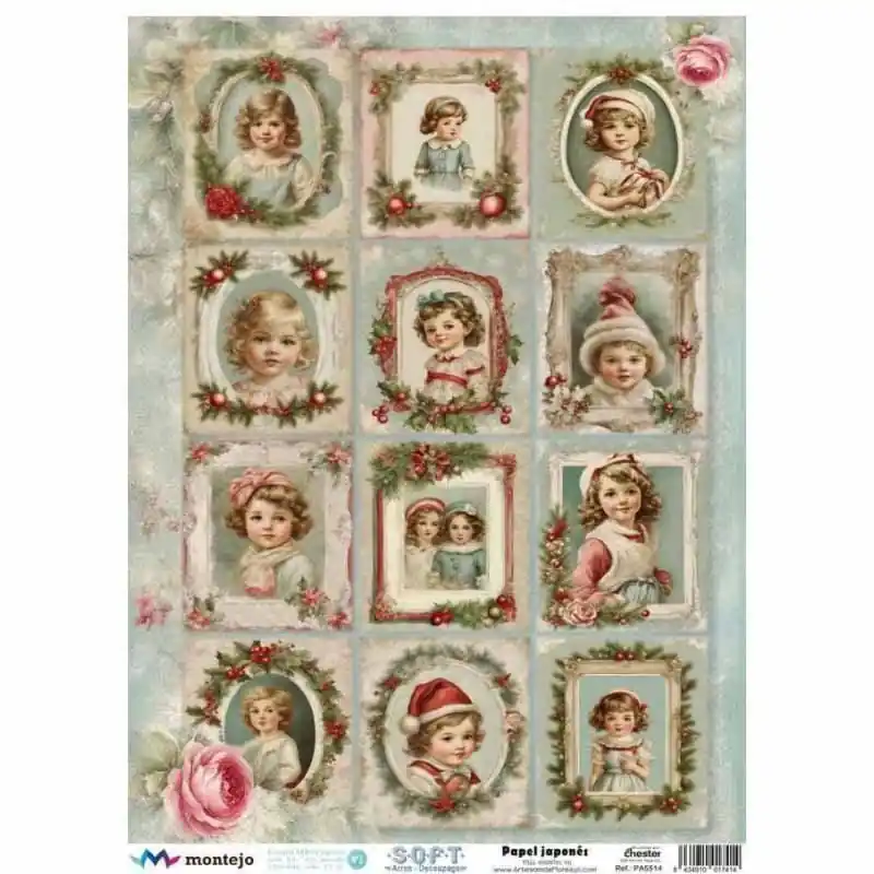 Papel de Arroz Japonés SOFT A3 SPA5514 NAVIDAD Envío Inmediato