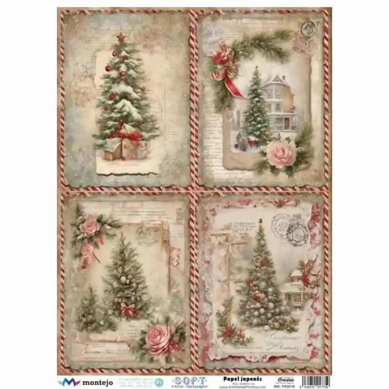 Precio De Oferta Papel de Arroz Japonés SOFT A3 SPA5516 NAVIDAD