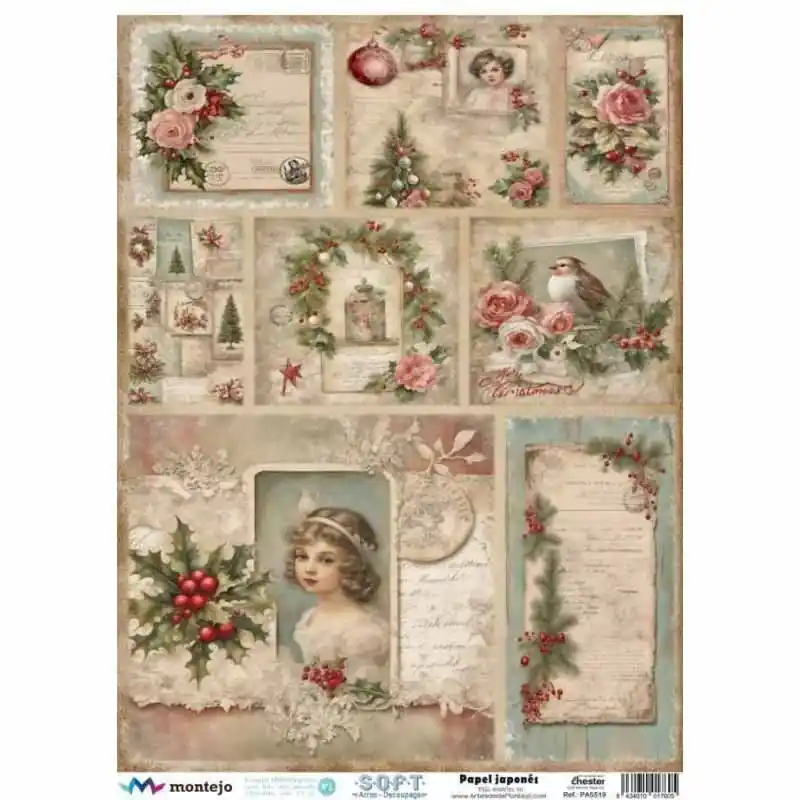 Compra Hoy Papel de Arroz Japonés SOFT A3 SPA5519 NAVIDAD