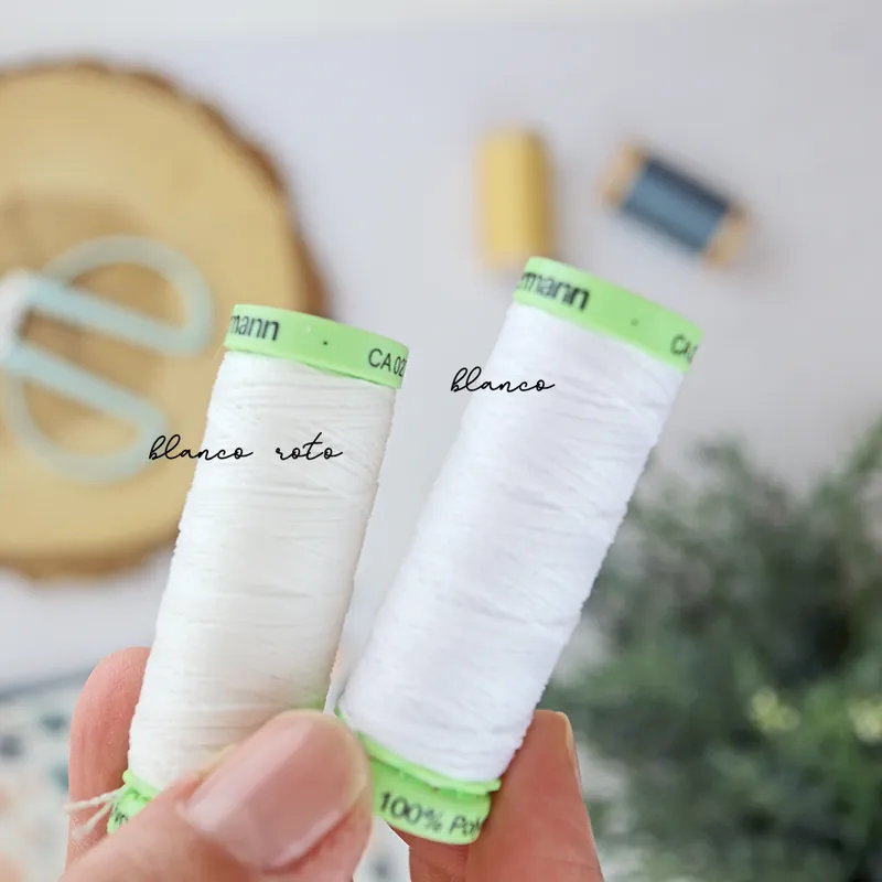 Hilo Torzal Blanco Roto de Gütermann Económico
