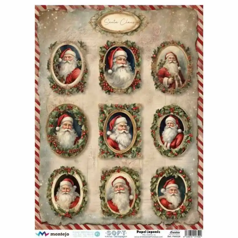 Novedad Papel de Arroz Japonés SOFT A3 SPA5528 NAVIDAD