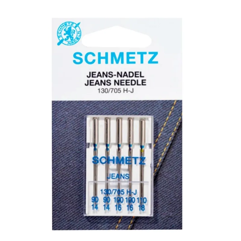 Aguja schmetz vaquero talón plano surtidas 90/100 Súper Precio