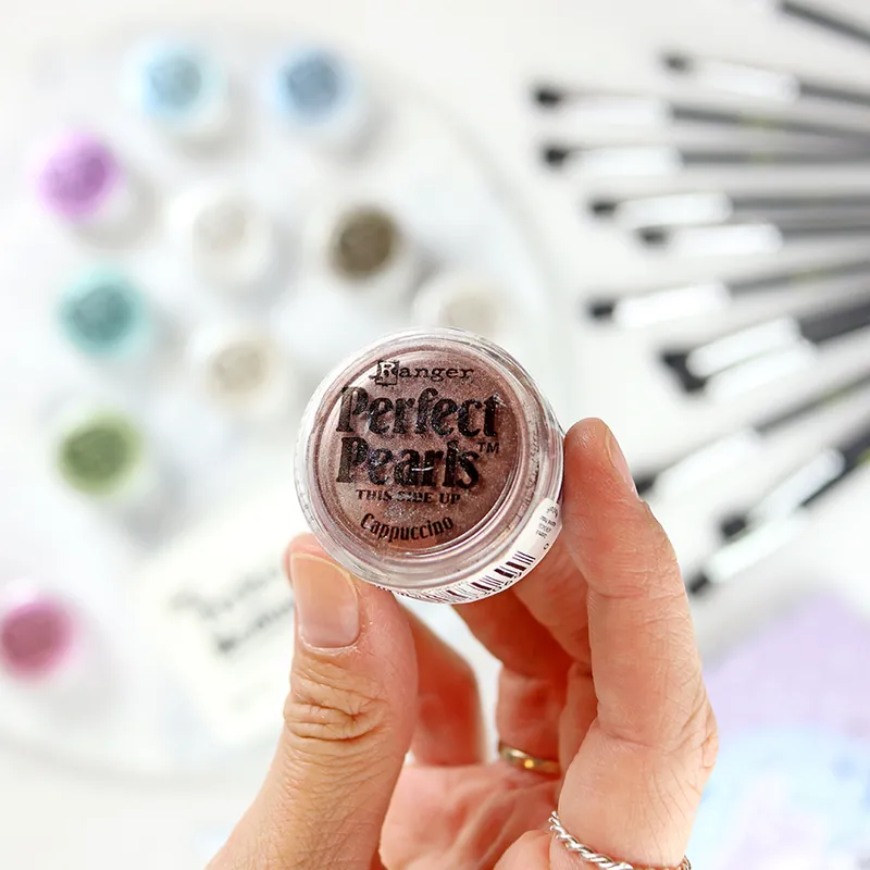 Pigmento Perfect Pearls Cappuccino de Ranger Marca Reconocida