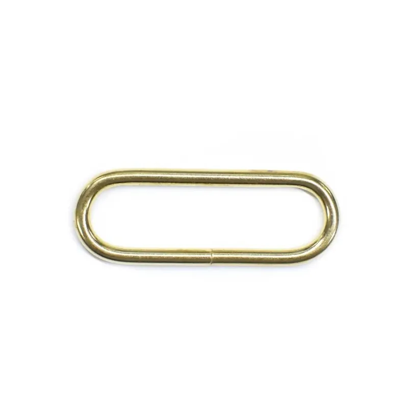 Anilla ovalada metálica 50mm - Oro Precio Económico