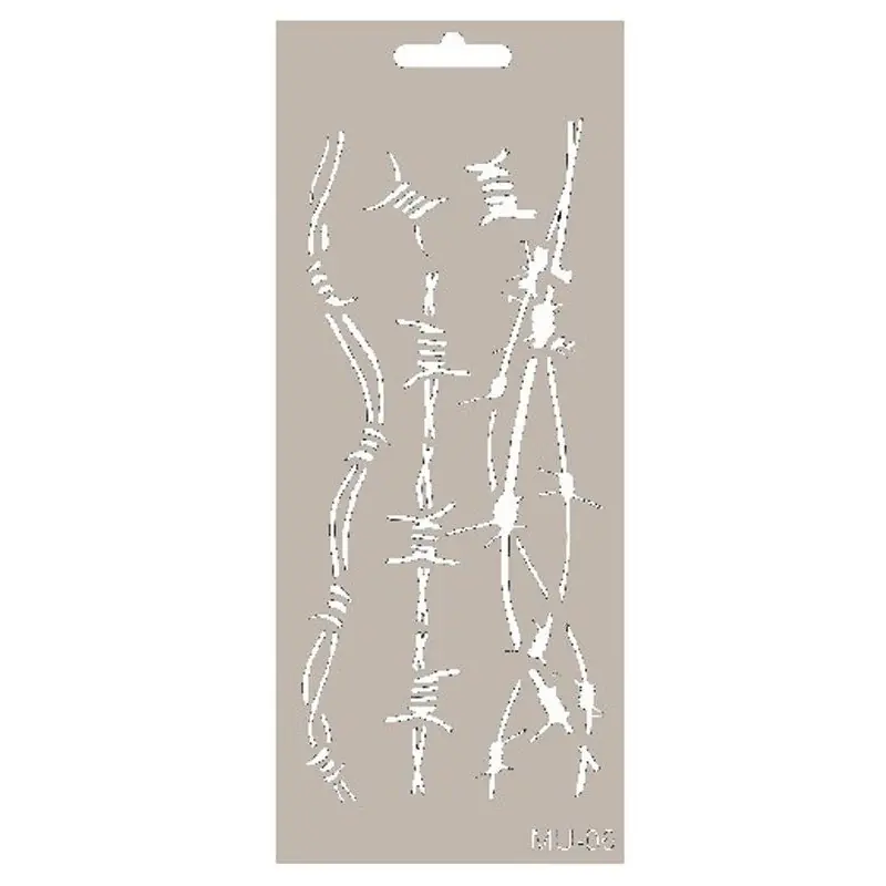 Popular Stencil mix media ALAMBRE ESPINO CADENCE 10 x 25 cm.