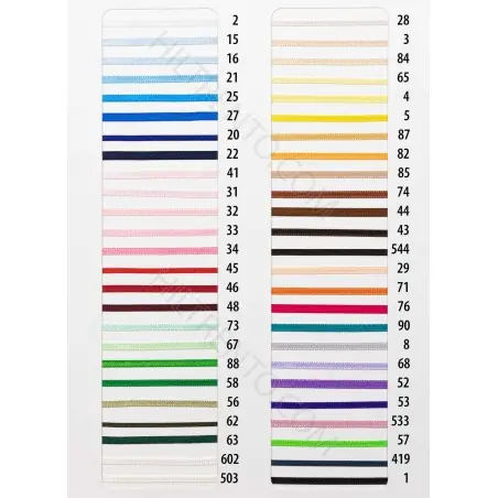 Artesanal Cinta satén dos caras poliéster 3 mm Manubens P 700 - Bobina 100 metros