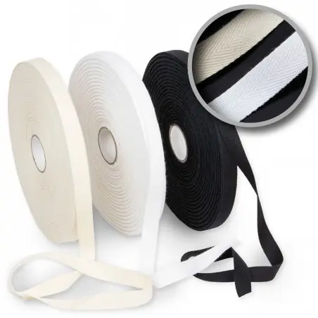 Cinta espiga 100% algodón 10 mm Manubens 112 - Rollo 50 metros Precio Bajo