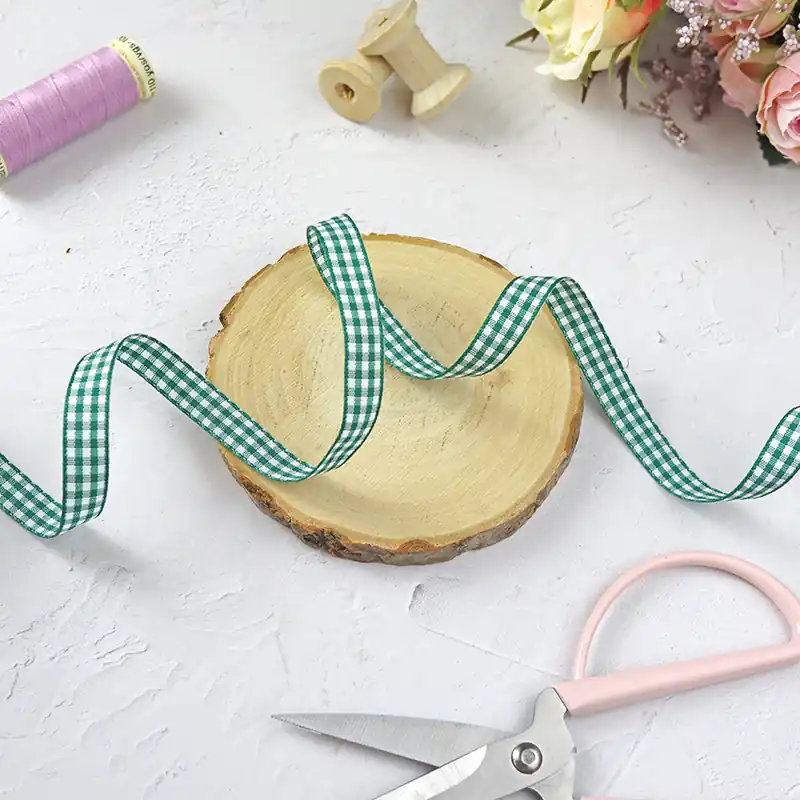 Lazo Vichy Verde, por metro Devolución Gratuita