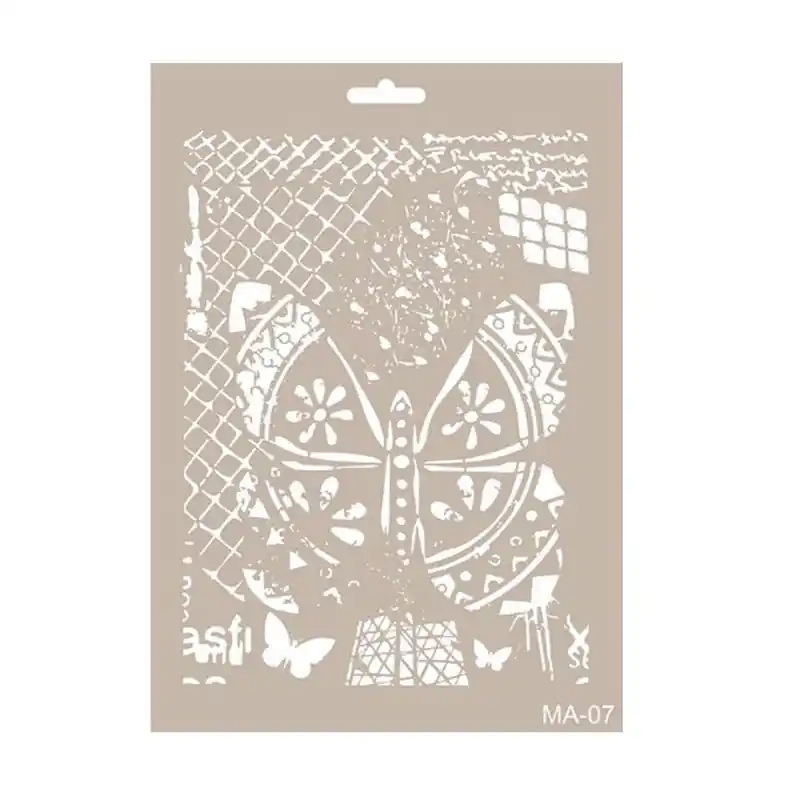 Nueva Colección Stencil mix media MARIPOSAS CADENCE 21 x 30 cm.