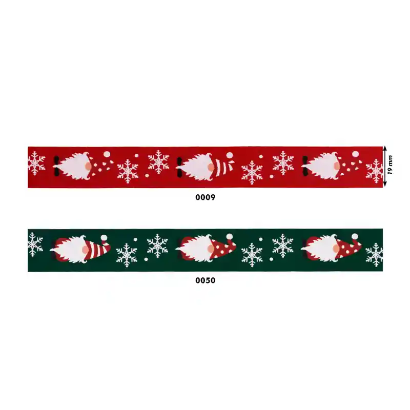 Precio De Oferta Cinta de Raso Navideña Papa Noel - 1,9cm - 0009 Rojo