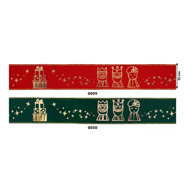 Cintas de grosgrain navideñas - 0050 Verde Pago Seguro