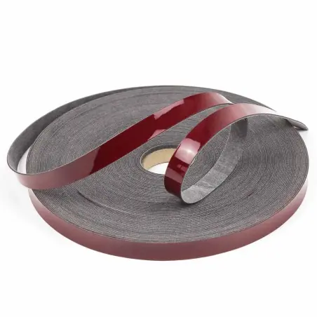 Ribete piel sintética charol rojo 14 mm - 10 Metros Moderno