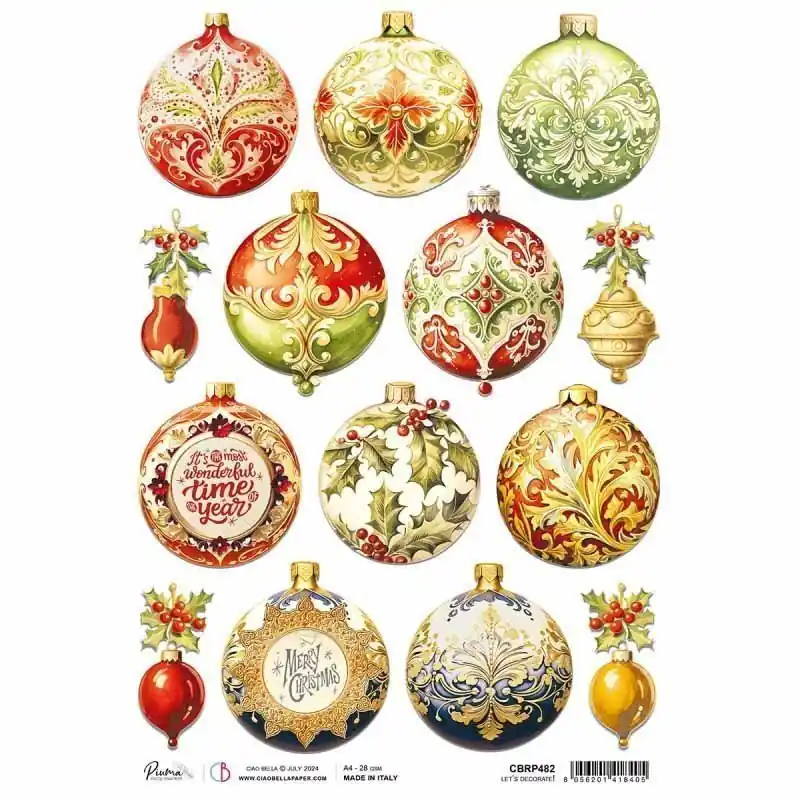 Última Oportunidad Papel de arroz A4 Let’s Decorate Ciao Bella