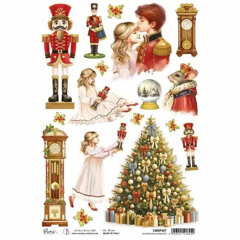 Papel de arroz A4 Nutcracker character Ciao Bella Precio De Oferta
