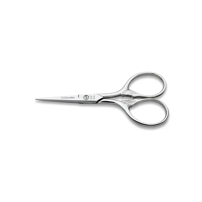 Directo De Fábrica Tijera bordar cuerno 3.5" 3 claveles