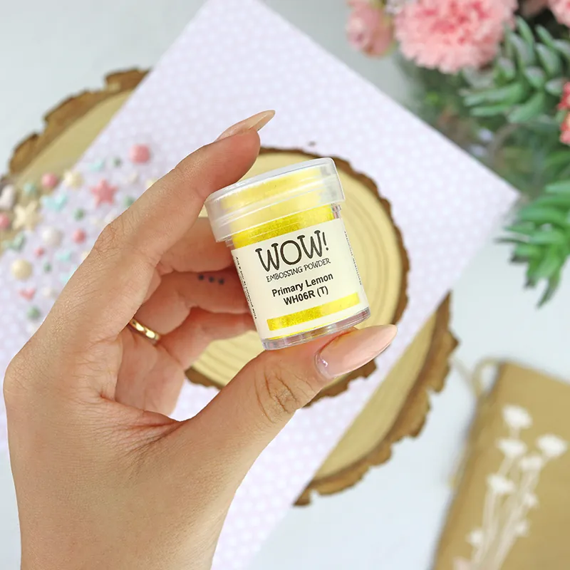 Compra Ahora Polvos de emboss Primary lemon, de WOW!