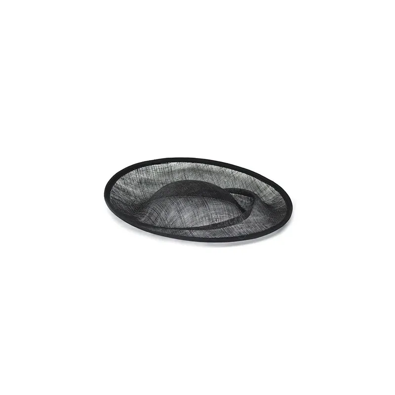 Rebajas Base sinamay forma de pamela - Negro