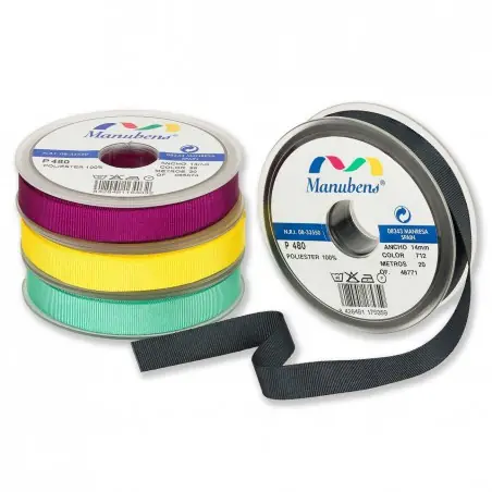Cinta falla Grosgrain 38 mm Manubens 480 - Carrete 20 metros Precio De Fábrica