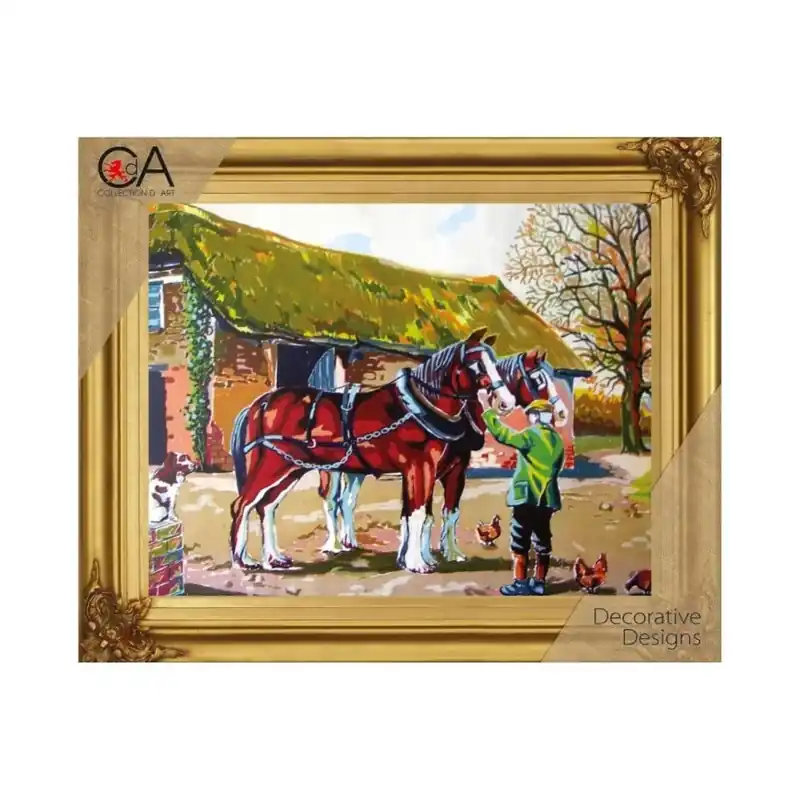 Disponible Ahora Kit petit point caballos orgullosos