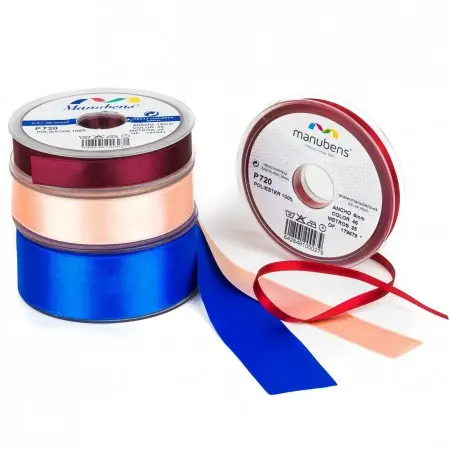 Cinta raso satén 84 mm Manubens P 720 - Carrete 25 metros Venta Final