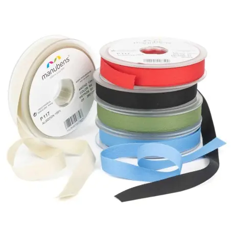 Cinta hiladillo 100% algodón 24 mm Manubens 117 - Bobina 50 metros Envío Internacional